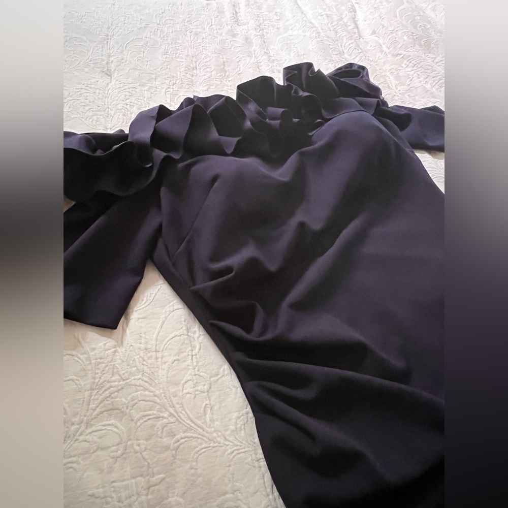 Xscape Strapless Navy Dress- Size 14 - Picture 13 of 13